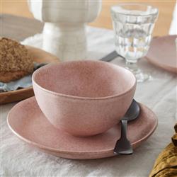 Livia Modern Classic Mauve Rose Stoneware Salad Plate - Set of 4|
