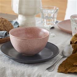 Livia Modern Classic Mauve Rose Stoneware Cereal Bowl - Set of 4|