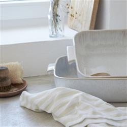 Eivissa Coastal Beach Beige Stoneware Rectangular Baking Dish|