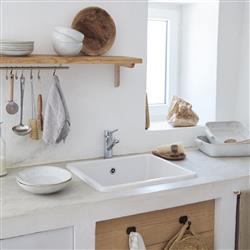 Eivissa Coastal Beach Beige Stoneware Rectangular Baking Dish|