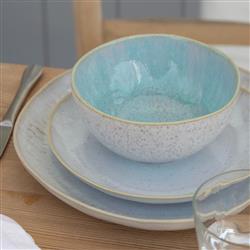 Eivissa Coastal Beach Blue Stoneware Cereal Bowl - Set of 4|