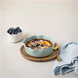 Cook &amp; Host Modern Blue Stoneware Square Pie Baking Dish|