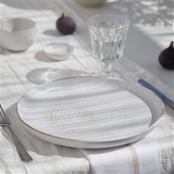 Vermont Modern Classic Cream Stoneware  Dinner Plate - Set of 4|