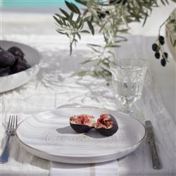 Vermont Modern Classic Cream Stoneware  Dinner Plate - Set of 4|