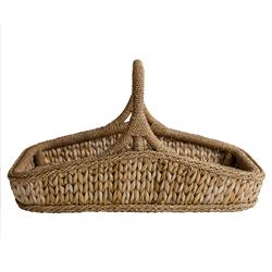 Tara Coastal Beach Natural Handwoven Rattan Decorative Basket|