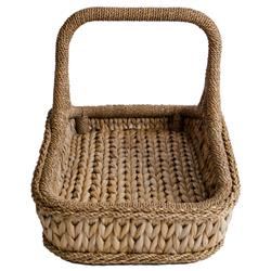 Tara Coastal Beach Natural Handwoven Rattan Decorative Basket|