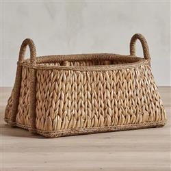 Tara Coastal Beach Natural Handwoven Rattan Floor Basket|