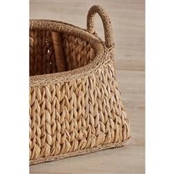 Tara Coastal Beach Natural Handwoven Rattan Floor Basket|