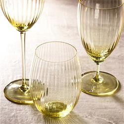Quinn Modern Classic Citrine Drinking Glass - Set of 2|