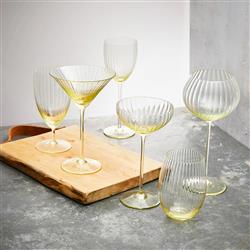 Quinn Modern Classic Citrine Drinking Glass - Set of 2|