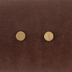 Ashton Rustic Lodge Brass Iron Brown Leather Shade Task Reading Floor Lamp|