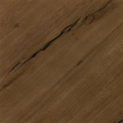 Teddie Rustic Lodge Grey Oak Wood Round Coffee Table|