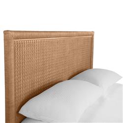 Kalea Coastal Beach Honey Brown Woven Rattan Frame Classic Bed - Twin|