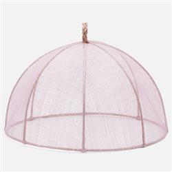 Rachel Coastal Lavender Sinamay Round Food Cover - Set of 2|