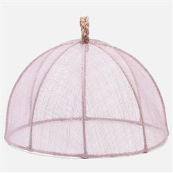 Rachel Coastal Lavender Sinamay Round Food Cover - Set of 2|