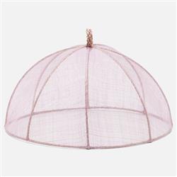 Rachel Coastal Lavender Sinamay Round Food Cover - Set of 2|