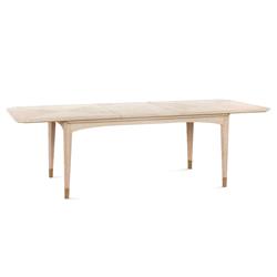 Bertram Modern Sand Oak Extendable Dining Table - 76-100"W|