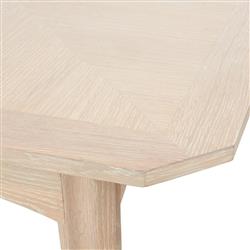 Bertram Modern Sand Oak Extendable Dining Table - 76-100"W|