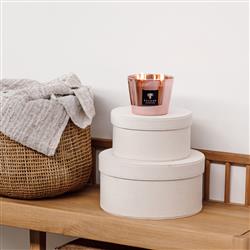 Baobab Collection Les Exclusives Roseum Pink Glass Scented Candle - Small|