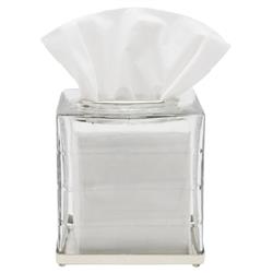 Pigeon and Poodle Argos Modern Textured Glass Nickel Accent Tissue Holder|