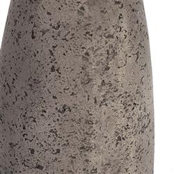 Eduard Industrial Loft Dark Grey Concrete Round Outdoor Drink Side Table|