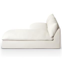 Cee Modern Classic Cream Upholstered 2 Piece Outdoor Sectional - 111"Wx72"D|