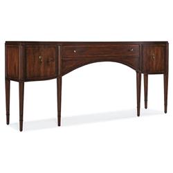 Arthur Updated Traditional Cherry Wood Curved Console Table|