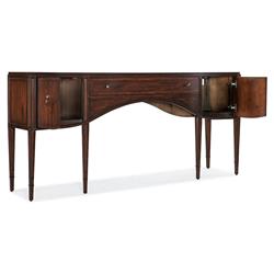 Arthur Updated Traditional Cherry Wood Curved Console Table|
