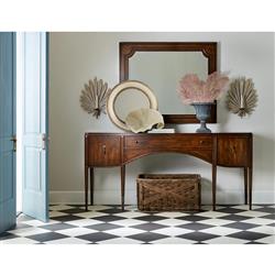 Arthur Updated Traditional Cherry Wood Curved Console Table|