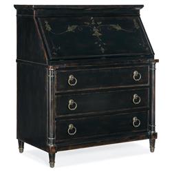 Barry Updated Traditional Black Cherry Wood Secretary Desk|