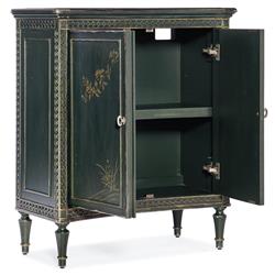 Clinton French Country Dark Green Maple Wood 2 Door Handpainted Sideboard|