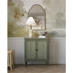 Clinton French Country Green Maple Wood 2 Door Sideboard|