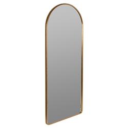 Diane Industrial Gold Metal Frame Full Length Arch Floor Mirror|