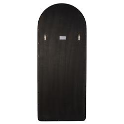 Diane Industrial Gold Metal Frame Full Length Arch Floor Mirror|