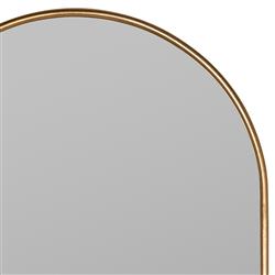 Diane Industrial Gold Metal Frame Full Length Arch Floor Mirror|