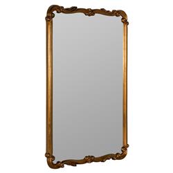 Elise Hollywood Regency Antique Gold Frame Wall Mirror|