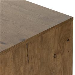 Alina Rustic Lodge Brown Wood Dark Grey Iron 9 Drawer Dresser|