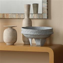 Theresa Modern Classic Beige Ceramic Decorative Table Vase|