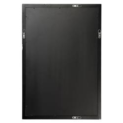 Talia Coastal Beach Blue Capiz Rectangular Wall Mounted Mirror|