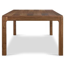 Nery Rustic Lodge Brown Walnut Wood Rectangular Dining Table - 94"W|