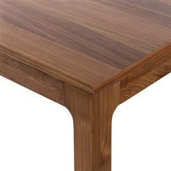 Nery Rustic Lodge Brown Walnut Wood Rectangular Dining Table - 94"W|
