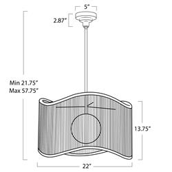 Nimes Coastal Beach Natural Woven Rattan Shaded Drum Pendant|