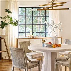 Marlow Modern Classic White Marble Round Decorative Tray - Small|