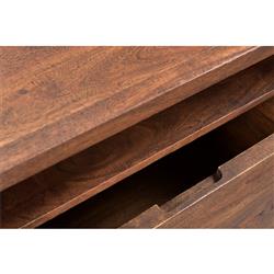 Atlas Rustic Lodge Brown Acacia Wood 1 Drawer Nightstand|