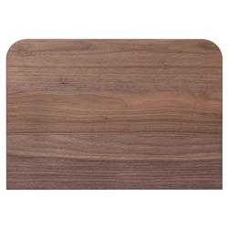 Rex Coastal Beach Brown Walnut Wood 1 Drawer Nightstand|