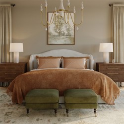 Vance French Country Brown Oak Wood 3 Drawer Bachelor Chest|