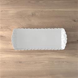 Toys Delight Royal Modern Classic White Porcelain Sandwich Tray|