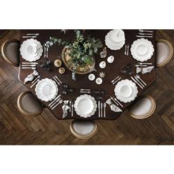 Toys Delight Royal Modern Classic White Porcelain Sandwich Tray|