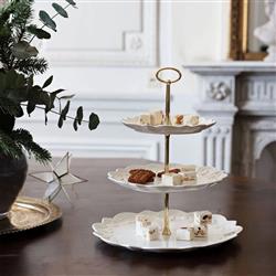 Toys Delight Royal Modern Classic White Porcelain 3 Tier Server|