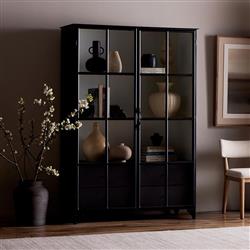 Corden Modern Classic 2 Glass Door 4 Drawer Display Case|